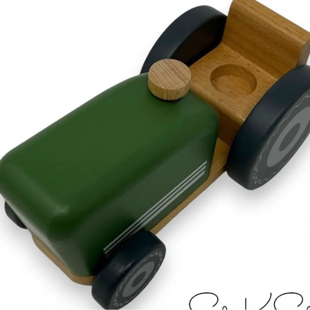 ❗️Hearth & Hand with Magnolia Wooden Toy Farm Tractor Green - Picture 4 of 5